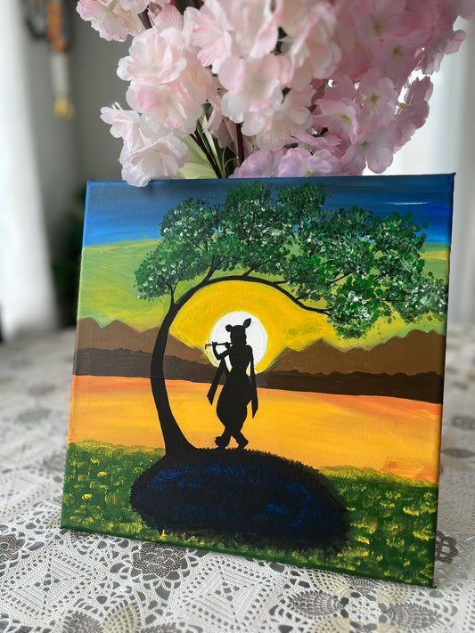Beautiful Handmade Krishna Painting